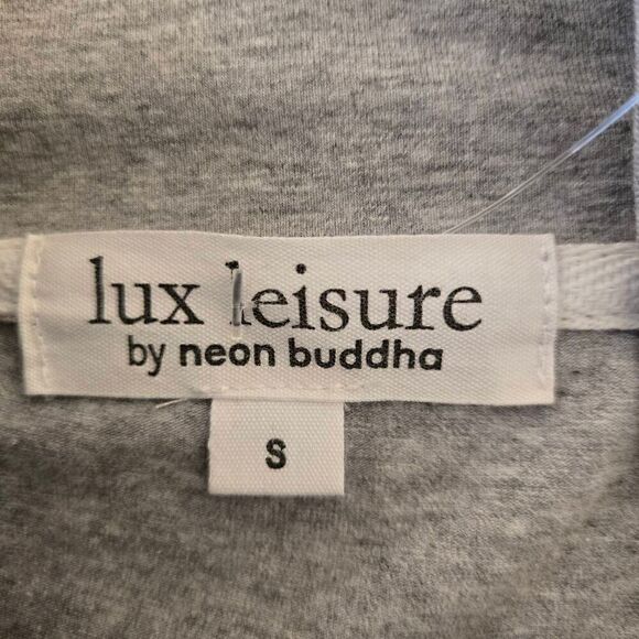 NWT Neon Buddha Elated Womens Grey White Sporty Athletic Jacket Small - Picture 5 of 15